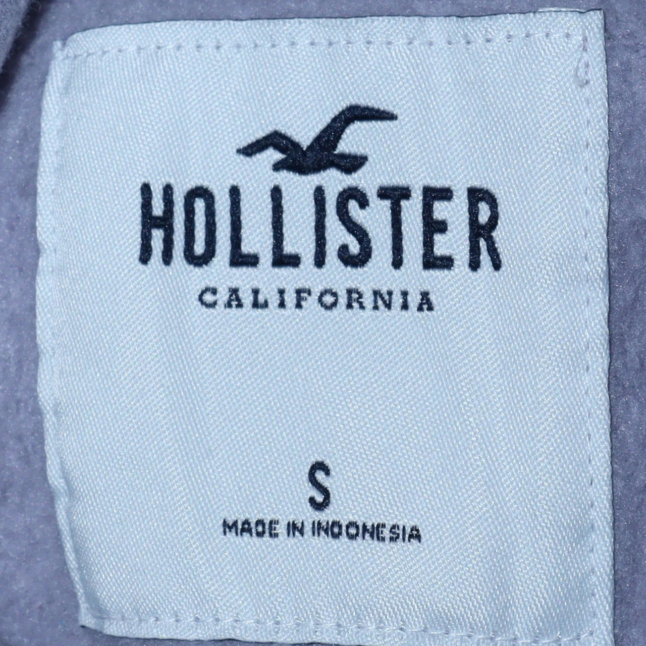 Hollister Women Lavender Hoodie Small Pullover Drawstring Logo Print - Image 5
