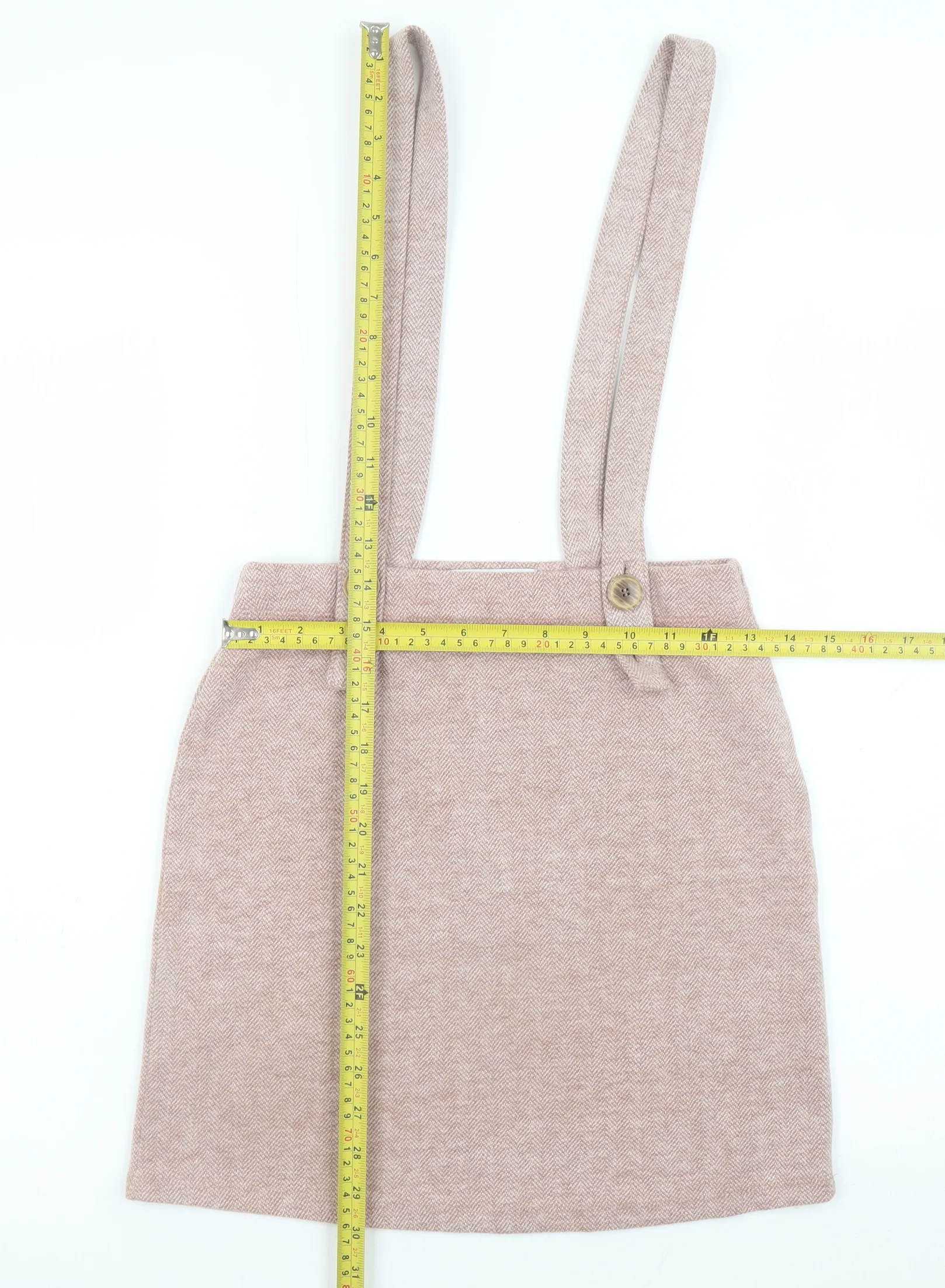 Hollister Women’s Beige A-Line Button Strap Skirt XS - Image 2