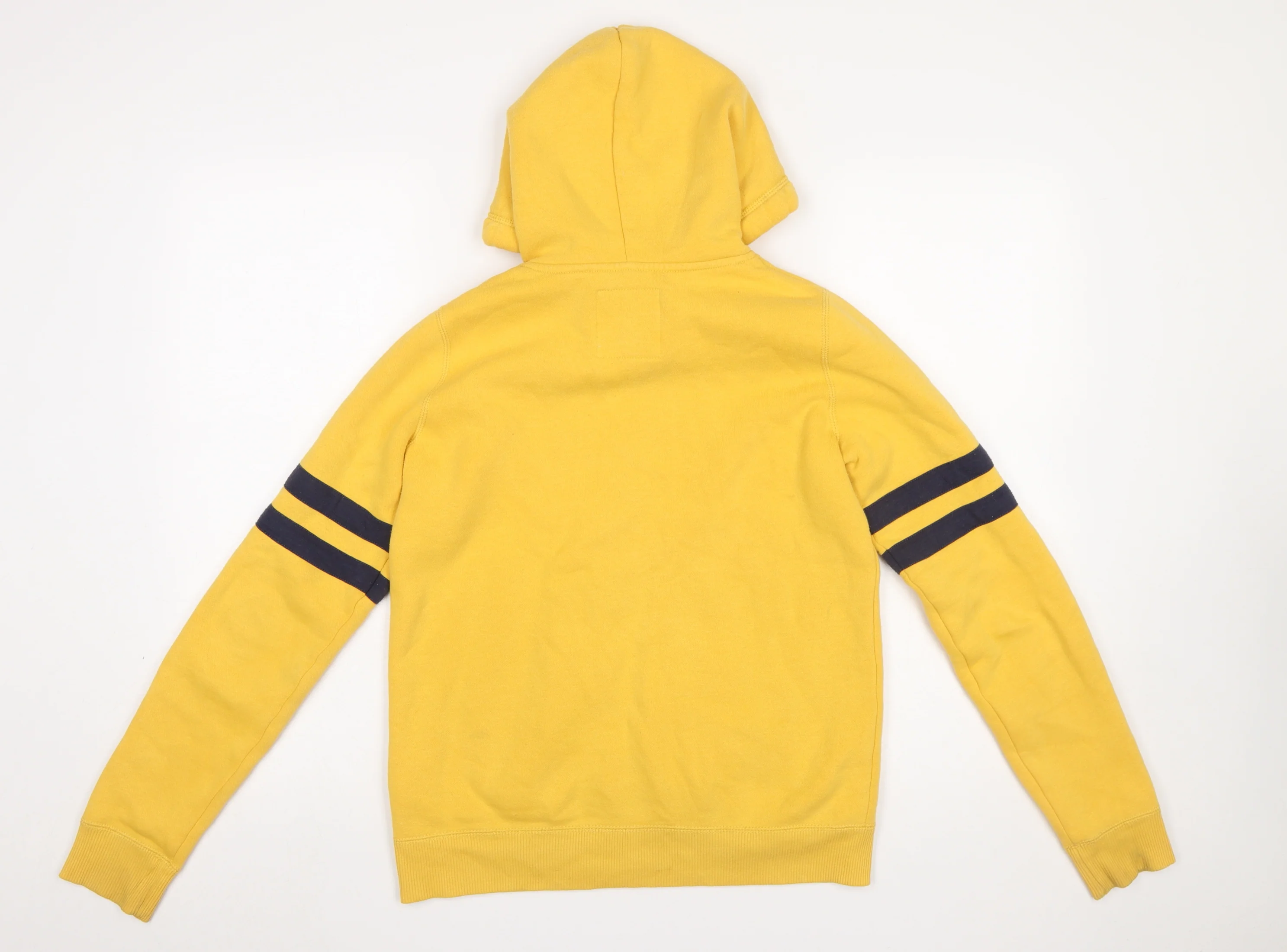 Hollister Women’s Yellow Hooded Pullover Hoodie XS Cotton Blend - Image 3