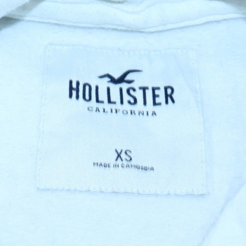 Hollister Women White Pullover Hoodie XS Cotton Casual - Image 5