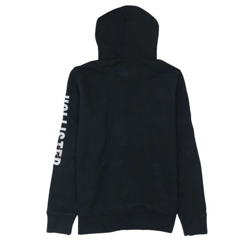 Hollister Womens Black Small Pullover Hoodie With Logo Print - Image 4