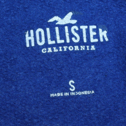 Hollister Women's Blue Pullover Sweatshirt S Los Angeles Graphic Cotton Blend - Image 5
