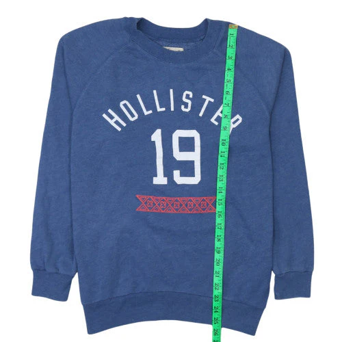 Hollister Women's Blue XS Crew Neck Pullover Sweatshirt - Image 3
