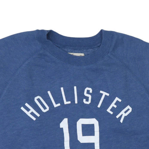 Hollister Women's Blue XS Crew Neck Pullover Sweatshirt - Image 7