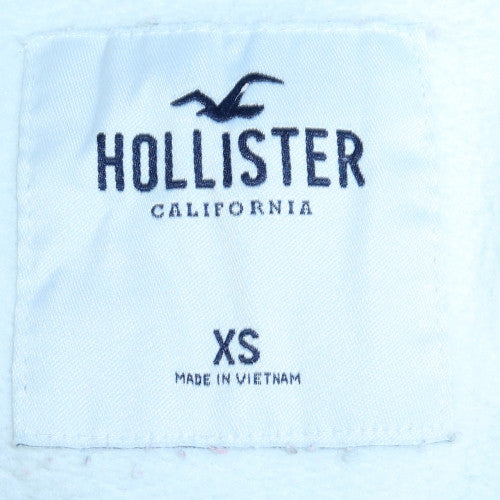 Hollister Women's White Butterfly Pullover Sweatshirt XS Relaxed Fit - Image 5