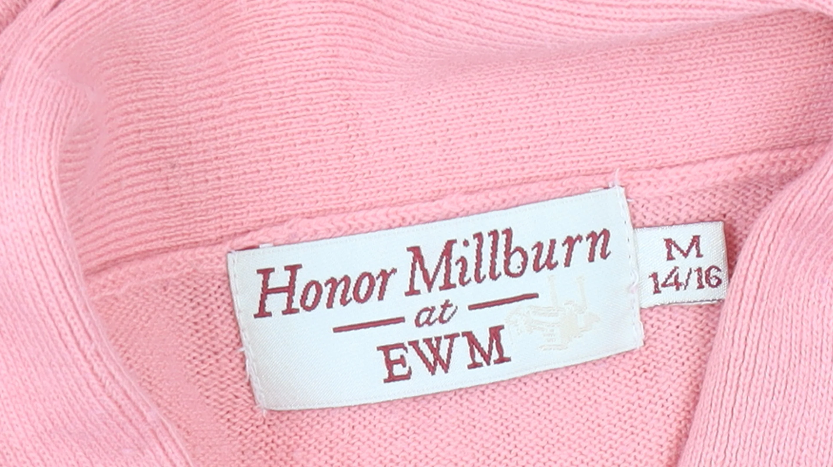 Honor Millburn at EWM Women's Pink 14/16 Long Sleeve Knit Jumper - Image 4