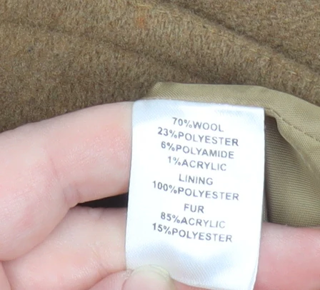 Honor Millburn Women’s Brown Wool Blend Mid-Length Coat Size 14 - Image 5
