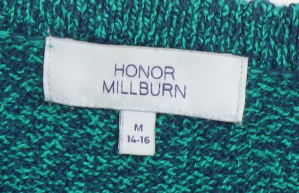 Honor Millburn Women’s Green Knit Button Cardigan Size 14-16 - Image 4