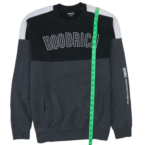 Hoodrich Men’s Grey Small Pullover Sweatshirt with Logo Design - Image 2