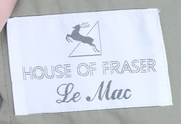 House of Fraser Women's Beige Long Trench Coat Size 14 - Image 5