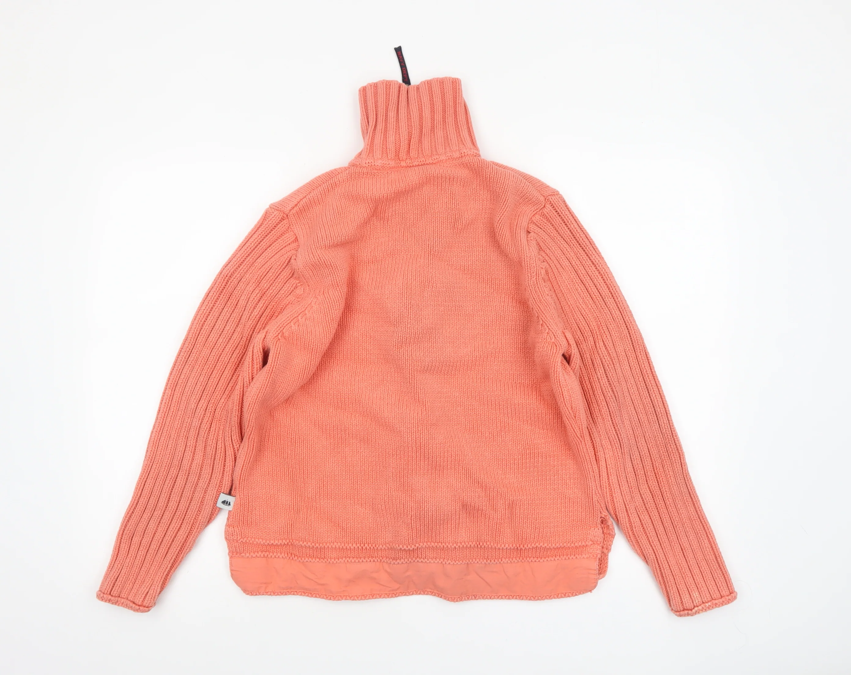Hublot Women’s Pink 2XL Full Zip Cotton Knit Jumper - Image 3