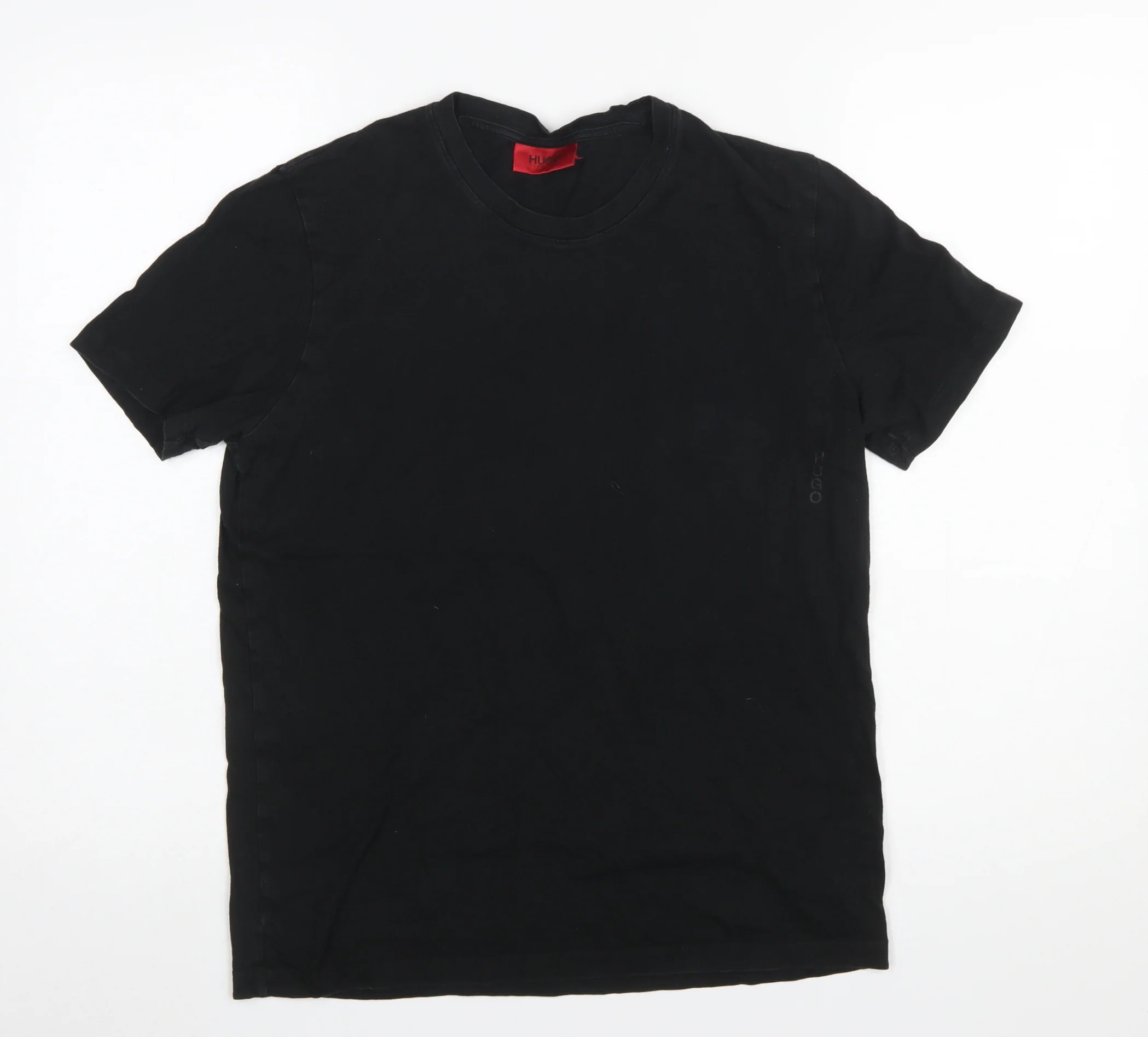 Hugo Boss Men's Black Cotton Crew Neck T-Shirt Size S