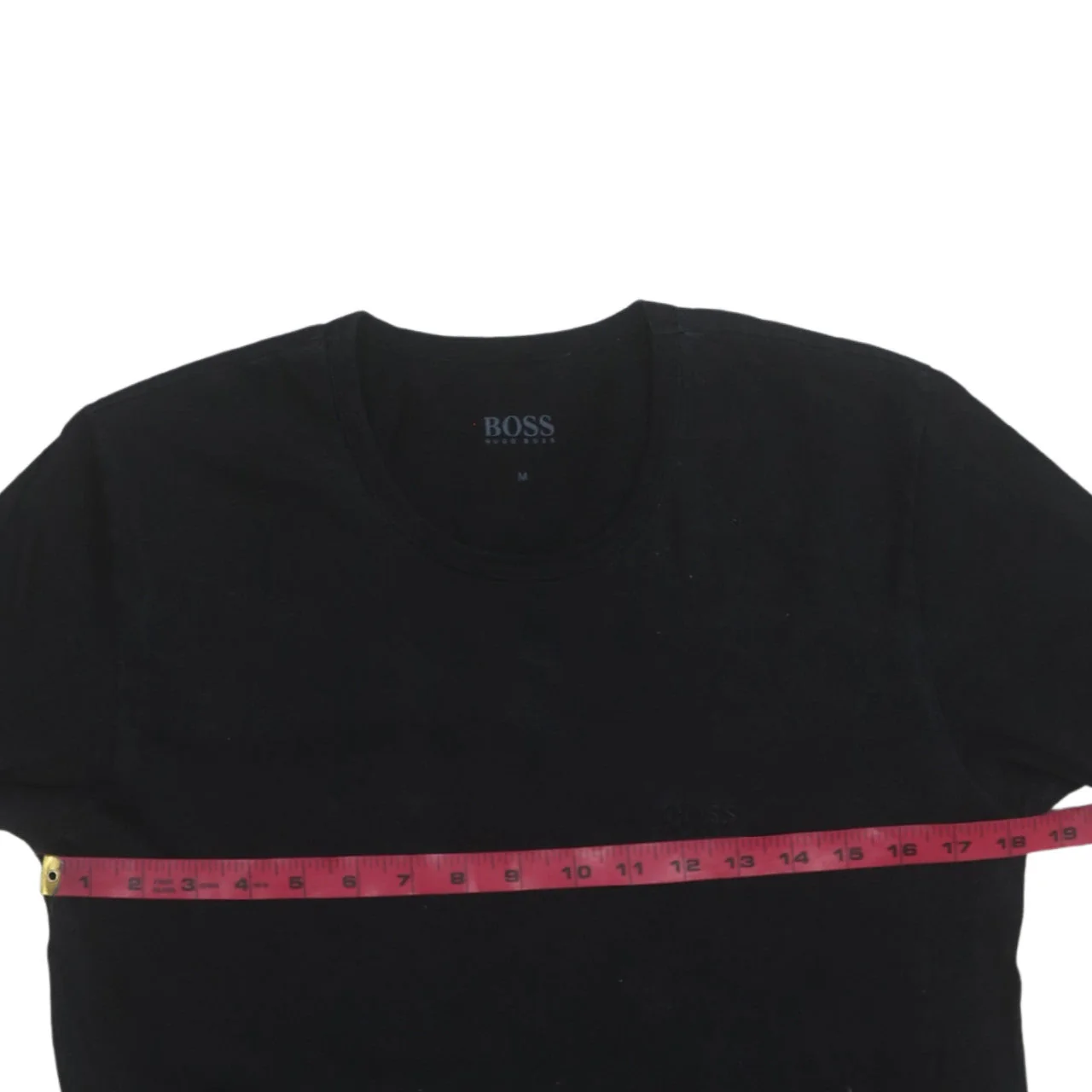 Hugo Boss Men's Black Crew Neck Cotton T-Shirt Size M - Image 2