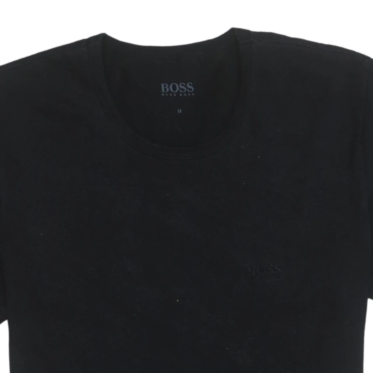 Hugo Boss Men's Black Crew Neck Cotton T-Shirt Size M - Image 7