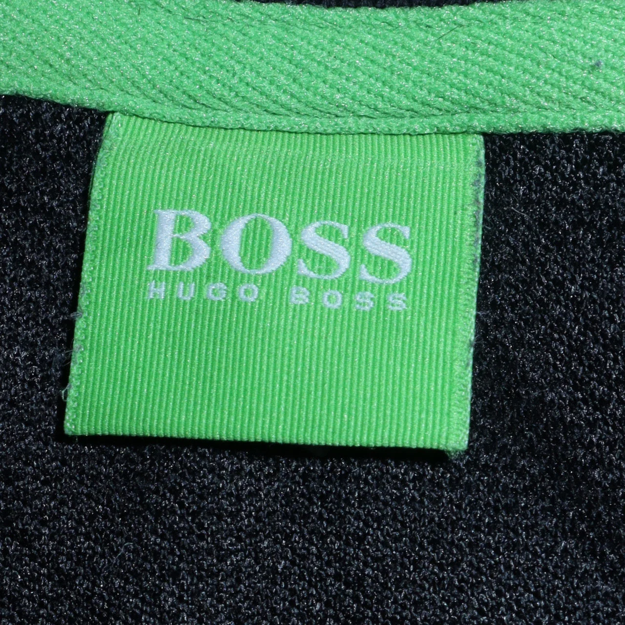 Hugo Boss Mens Black Full Zip Sweatshirt L Logo Trim Athletic Style - Image 5