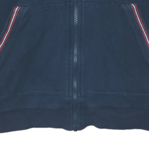 Hugo Boss Mens Blue Full Zip Hoodie Size M Regular Fit - Image 7