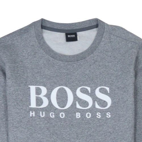 Hugo Boss Men's Grey Logo Pullover Sweatshirt Size S - Image 8