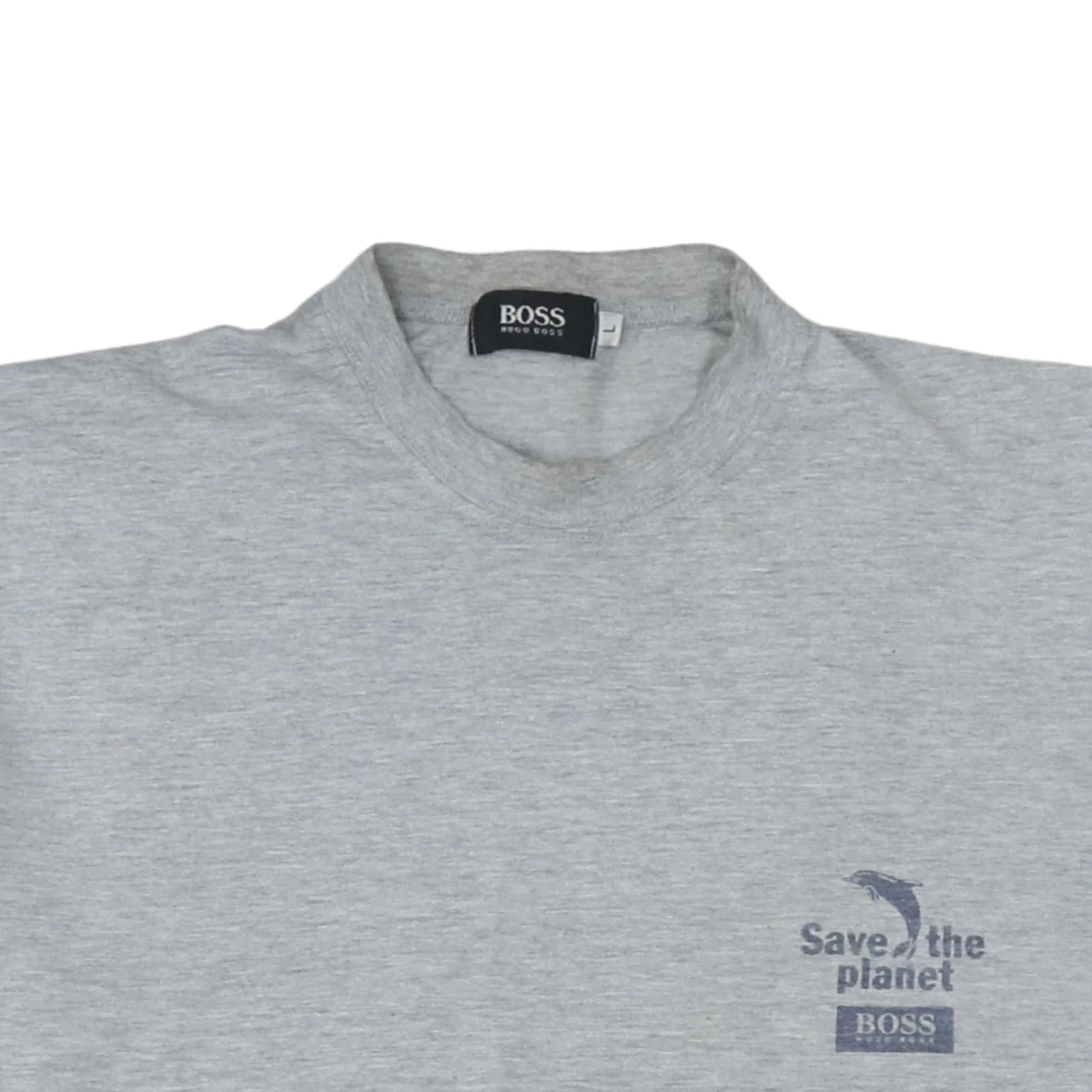 Hugo Boss Men's Grey Save the Planet Short Sleeve T-Shirt Size L - Image 8