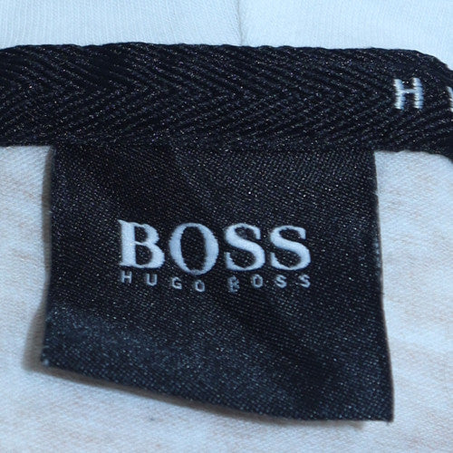 Hugo Boss Women Grey Full Zip Hoodie Sweatshirt Size M - Image 5