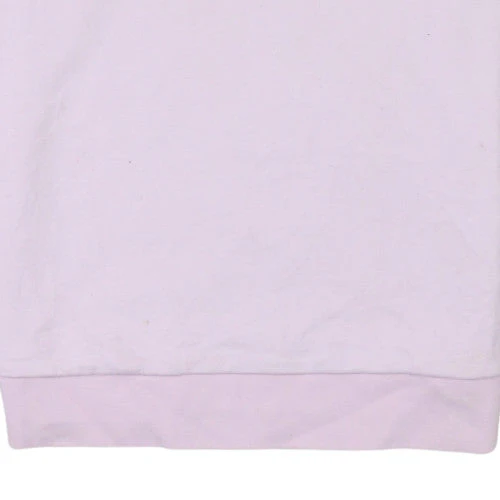 Hugo Women's Pink Crew Neck Pullover Sweatshirt M Cotton Logo - Image 7