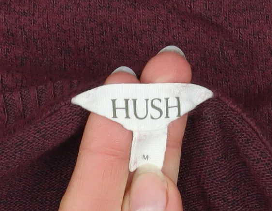 Hush Womens Burgundy Pullover Sweatshirt M Viscose Blend - Image 4