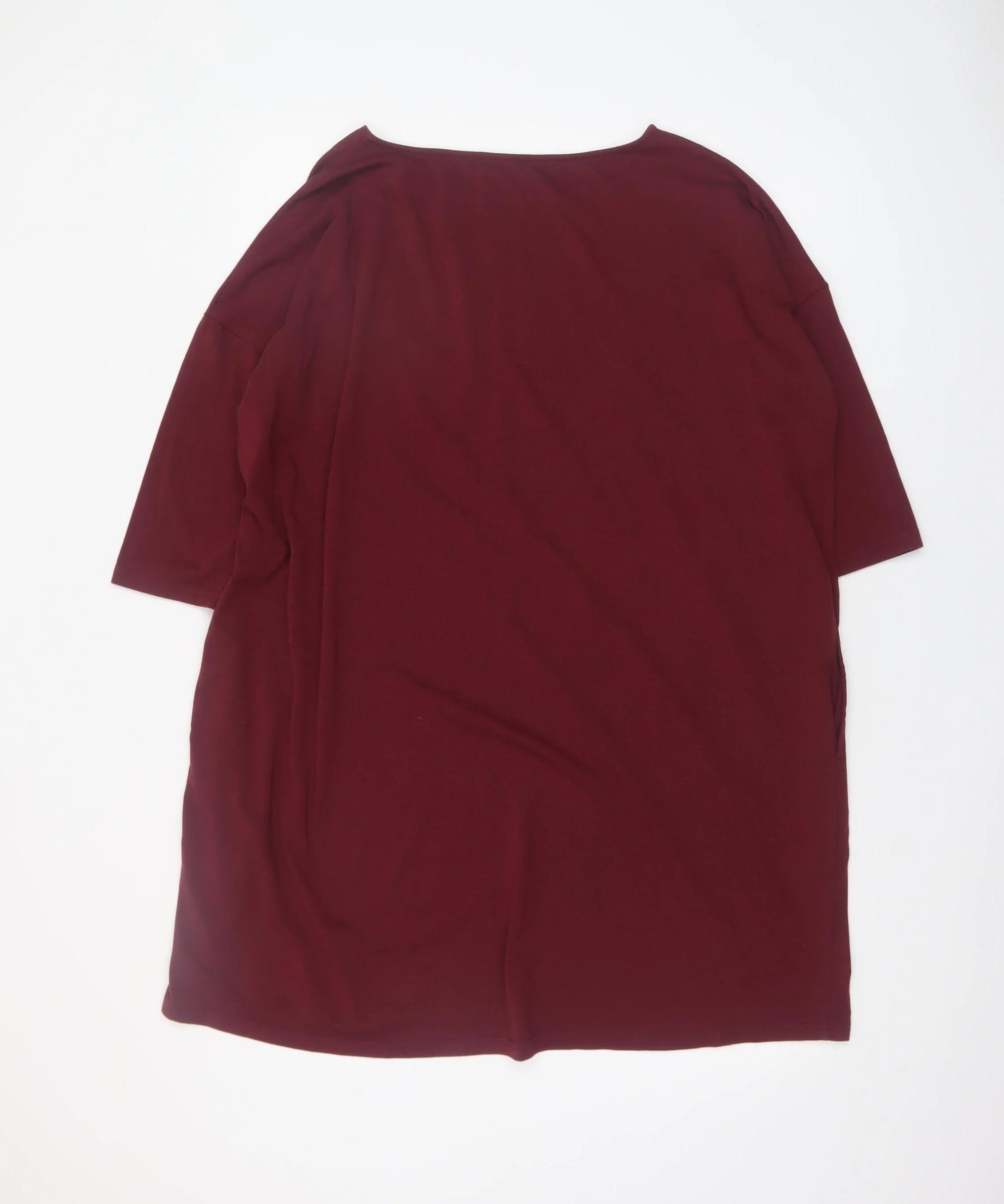 Hush Women's Red Basic Jersey Boat Neck T-Shirt Size S - Image 3