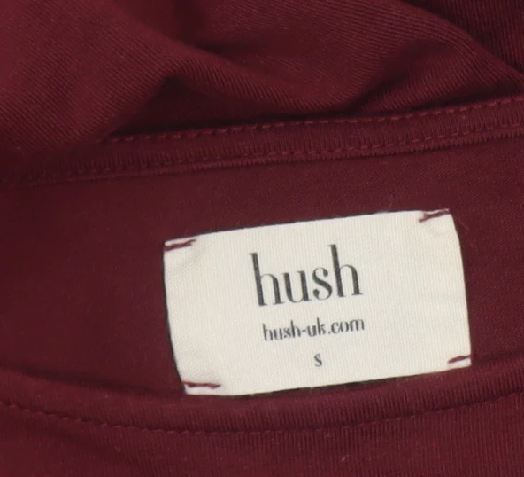 Hush Women's Red Basic Jersey Boat Neck T-Shirt Size S - Image 5