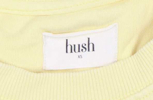 Hush Women's Yellow XS Crew Neck Organic Cotton Sweatshirt - Image 4