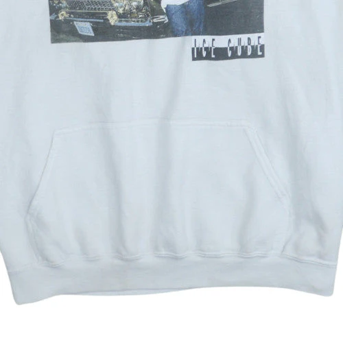 Ice Cube Men's White Pullover Hoodie L Graphic Hip Hop Fleece - Image 7