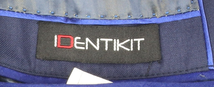 Identikit Men's Blue Wool Blend Two-Button Blazer Jacket Size 40L - Image 4