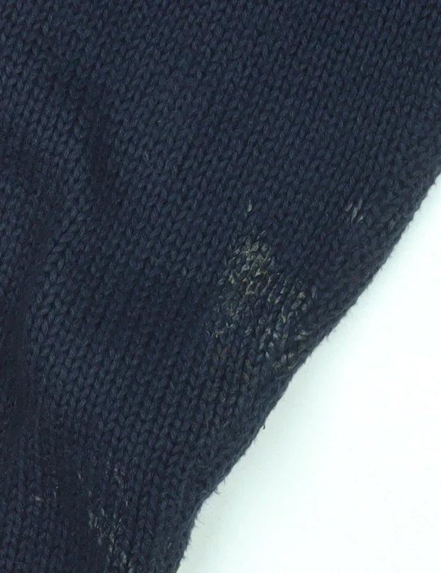 Isle Women's Blue Cotton Zip Up Knit Jacket Size S 10-12 - Image 6