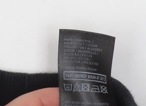Ivy Park Women's White Black Blue Colourblock Mock Neck Sweatshirt Size S - Image 4