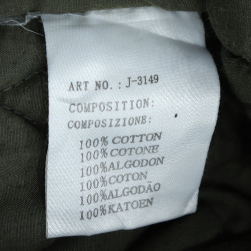 J.STYLE Men's Green Cotton Hooded Parka Coat M - Image 6