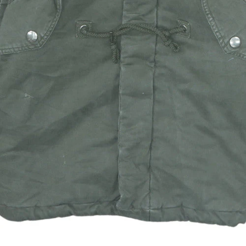 J.STYLE Men's Green Cotton Hooded Parka Coat M - Image 7