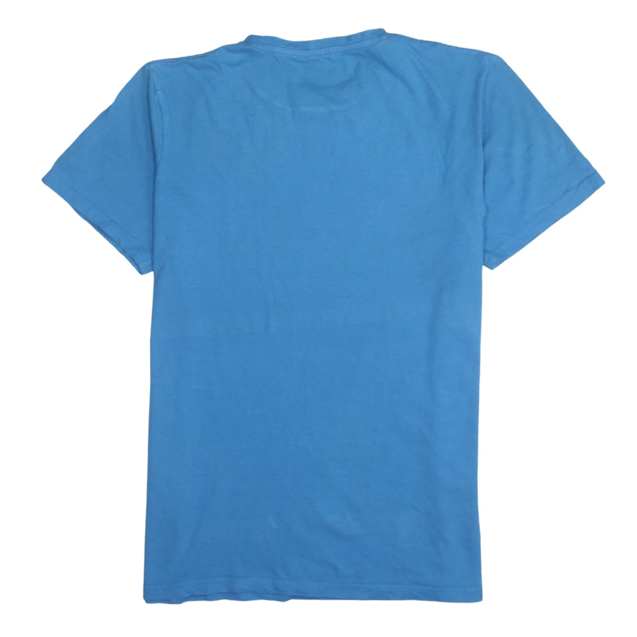 Jack & Jones Men Blue Graphic Print Crew Neck Cotton T-Shirt L - Image 4