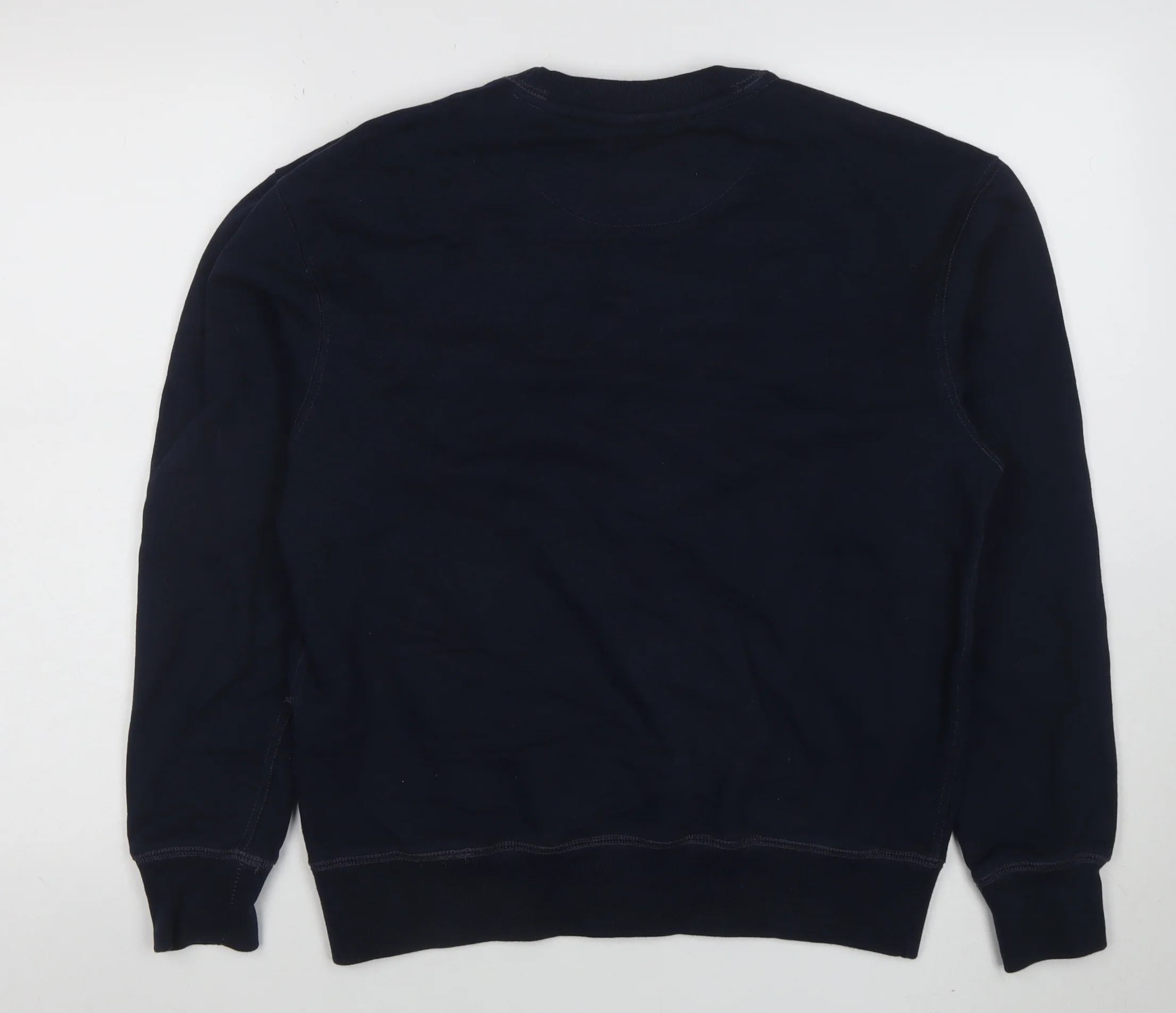 Jack & Jones Men’s Blue Classic Crew Neck Cotton Sweatshirt Size S - Image 3