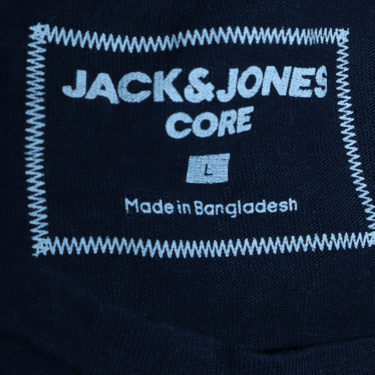Jack & Jones Men’s Blue Graphic Print Crew Neck T-Shirt L - Image 5