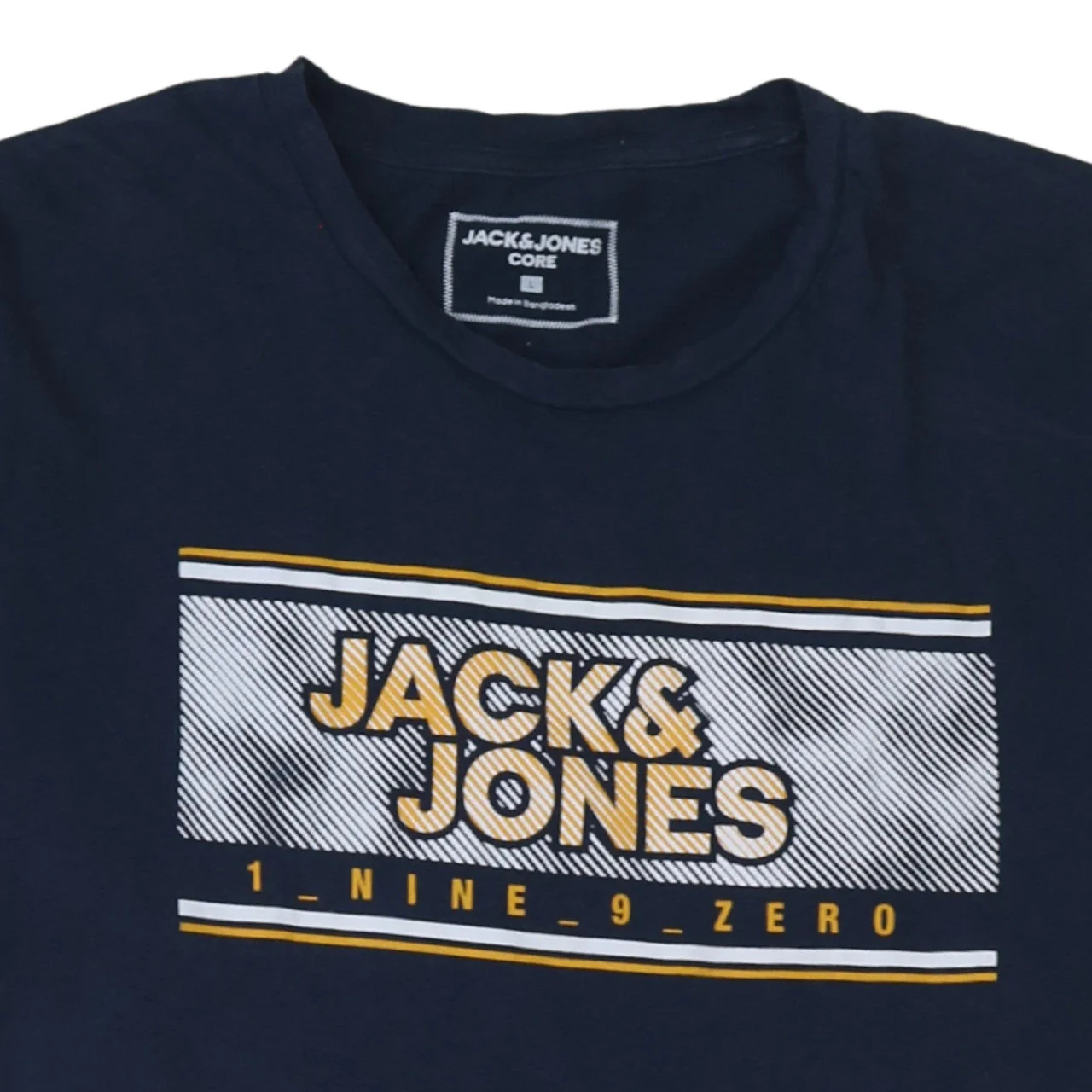 Jack & Jones Men’s Blue Graphic Print Crew Neck T-Shirt L - Image 8