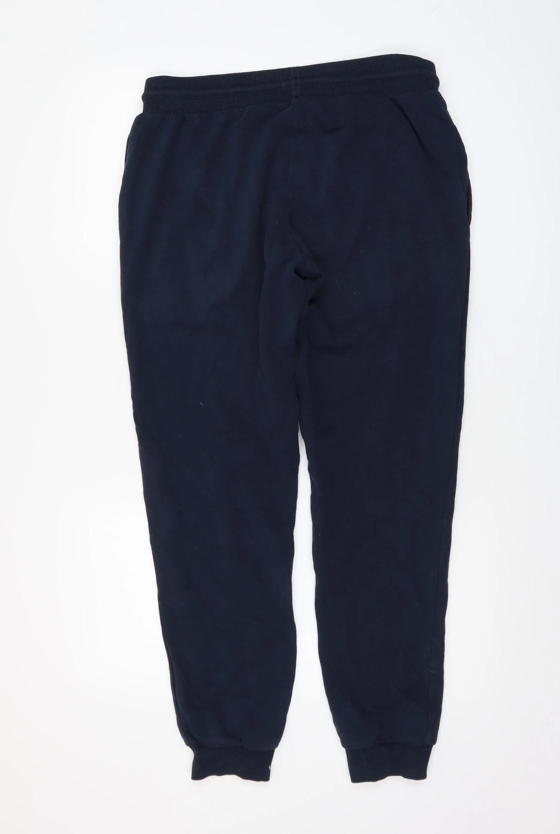 Jack & Jones Men's Blue Jogger Trousers L Regular Fit Fleece - Image 3