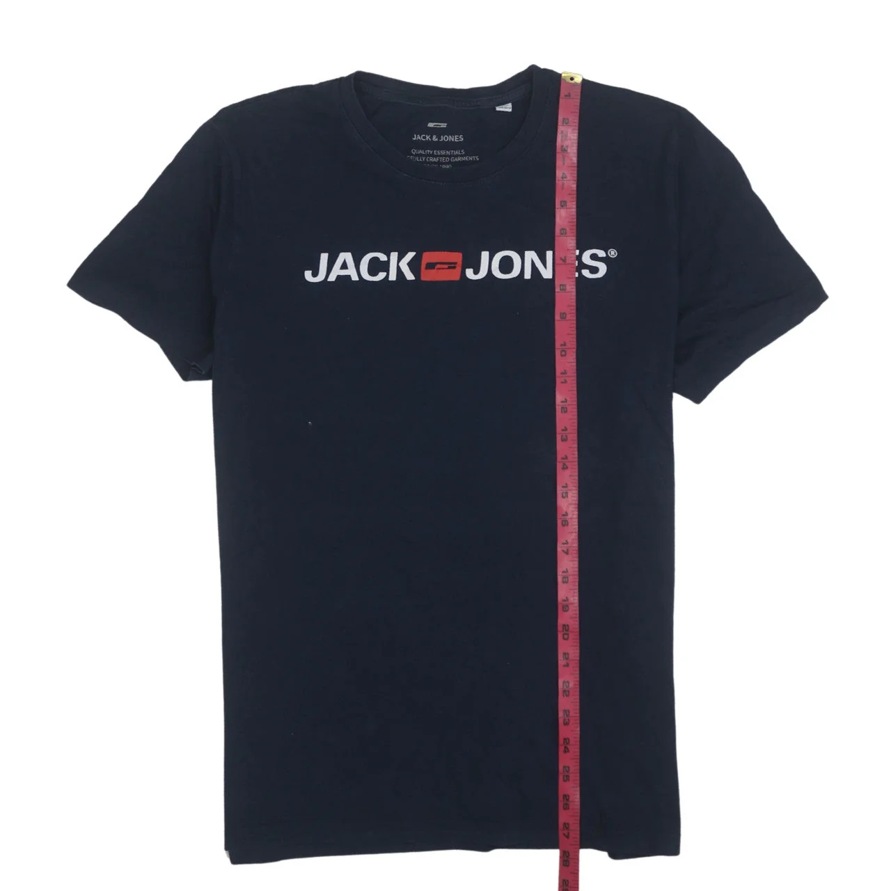 Jack & Jones Men's Blue XL Crew Neck Logo Cotton T-Shirt - Image 3
