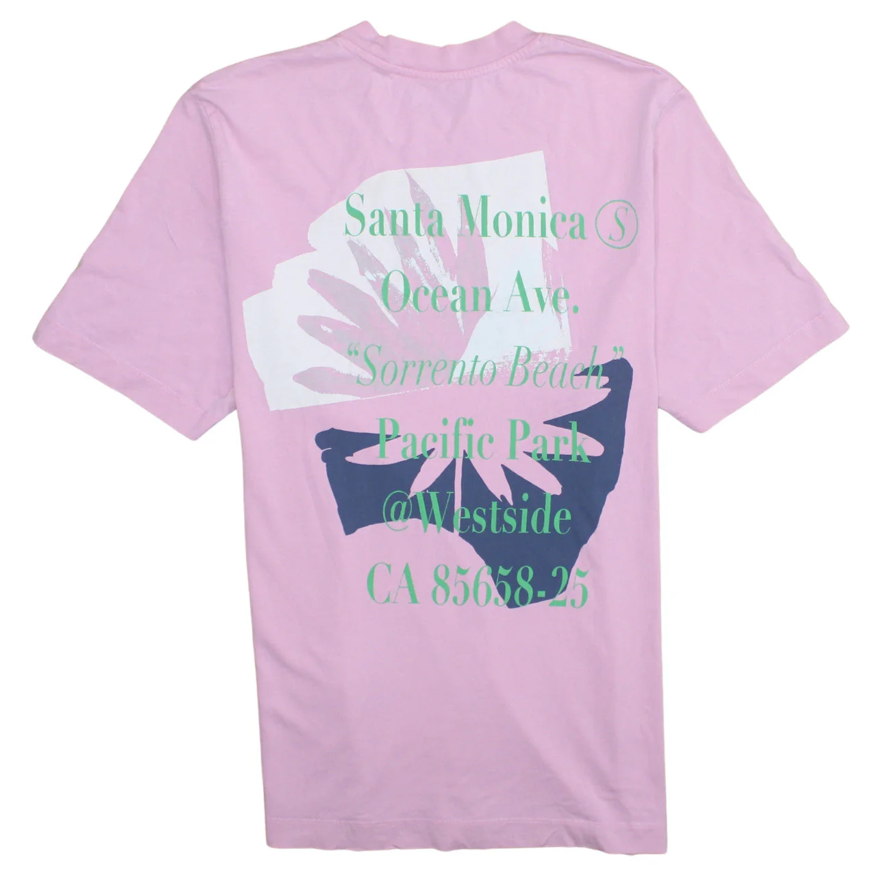 Jack & Jones Men's Pink Graphic Print Crew Neck Cotton T-Shirt Size L - Image 4