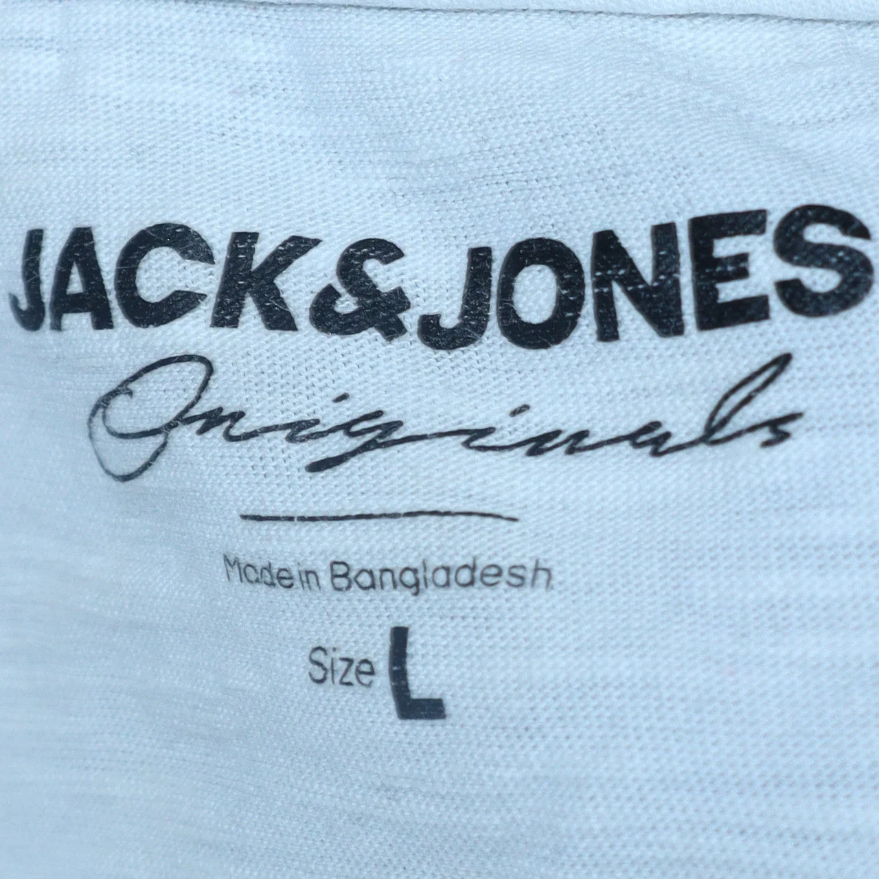 Jack & Jones Originals Men's White Graphic Logo T-Shirt L Regular Fit - Image 5