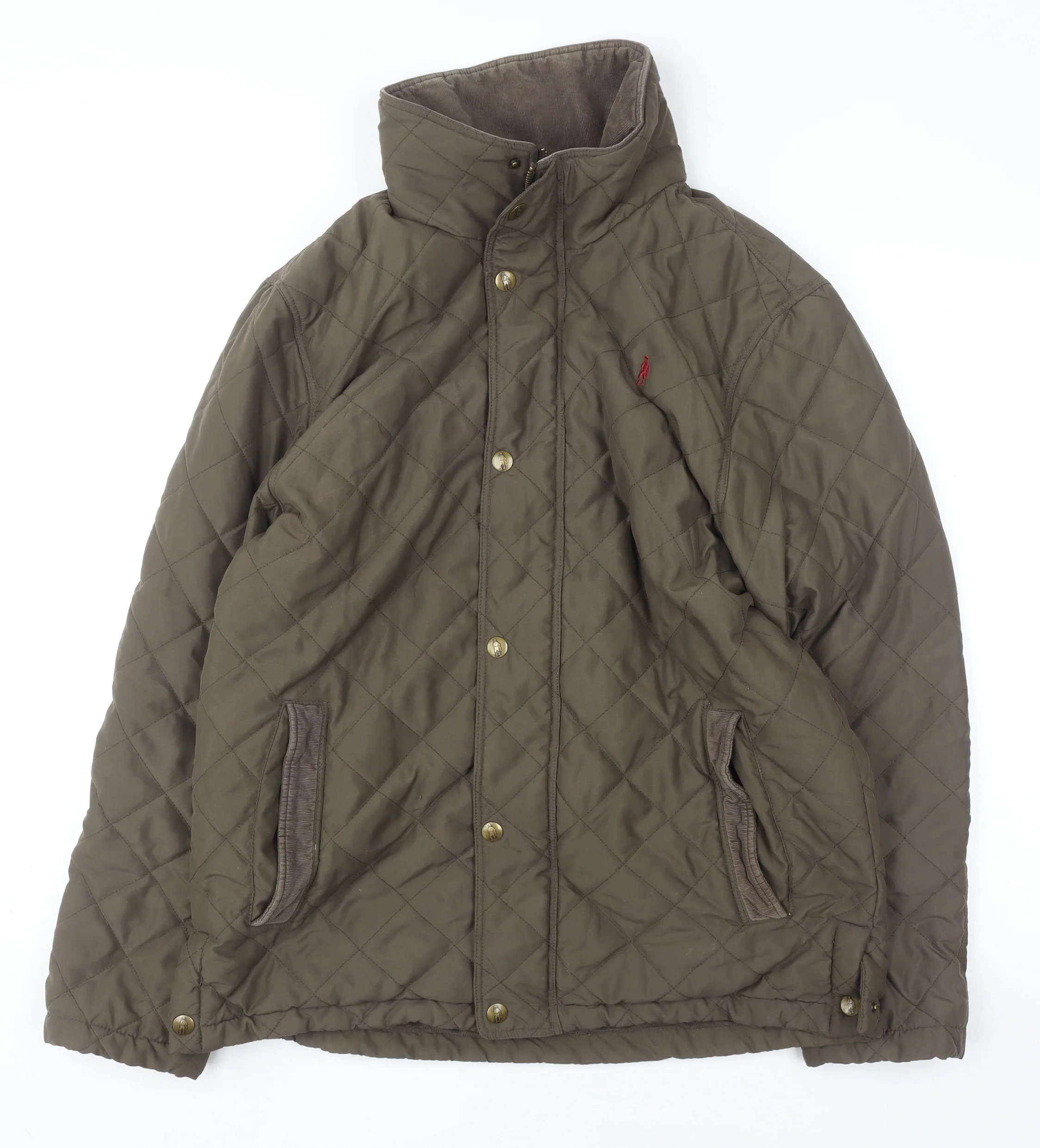 Jack Murphy Men’s Brown Quilted Mid-Length Jacket M Polyester Outdoor Wear