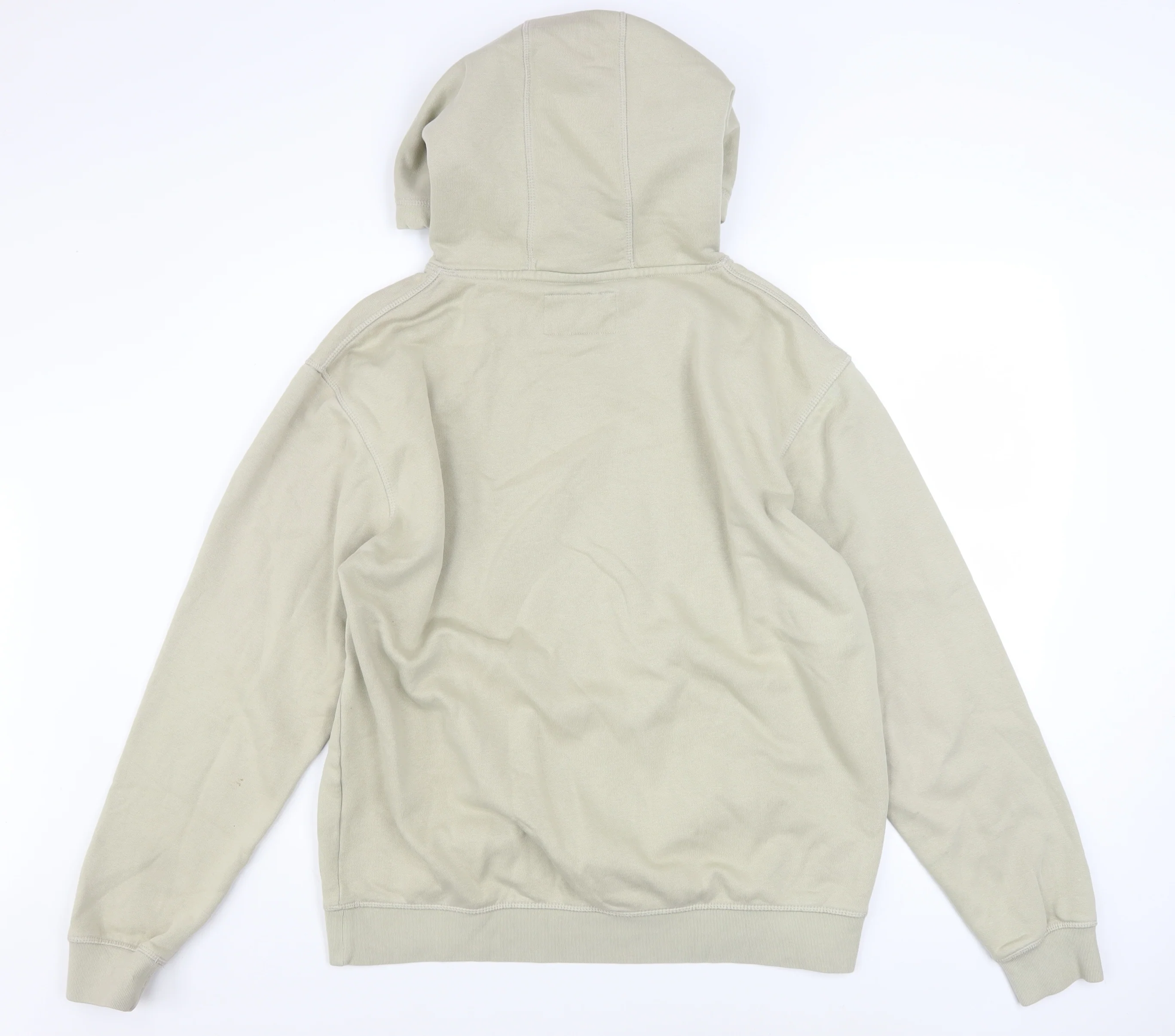 Jack Wills Men’s Beige Pullover Hoodie L Fleece Regular Fit - Image 3
