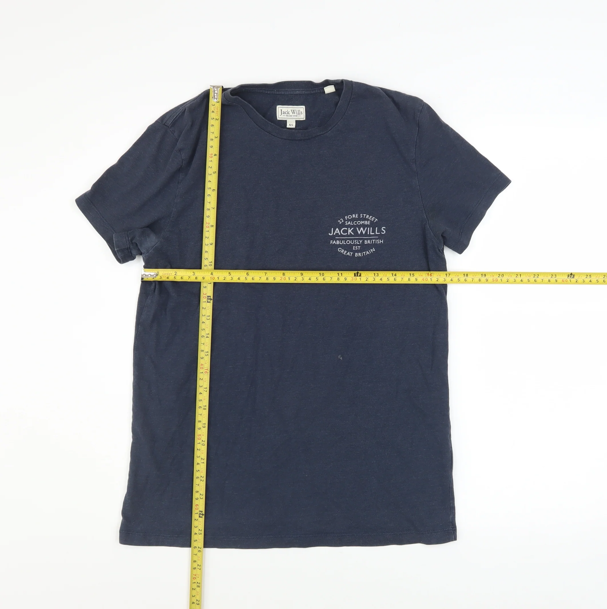 Jack Wills Men's Blue XS Crew Neck Short Sleeve Cotton T-Shirt - Image 2