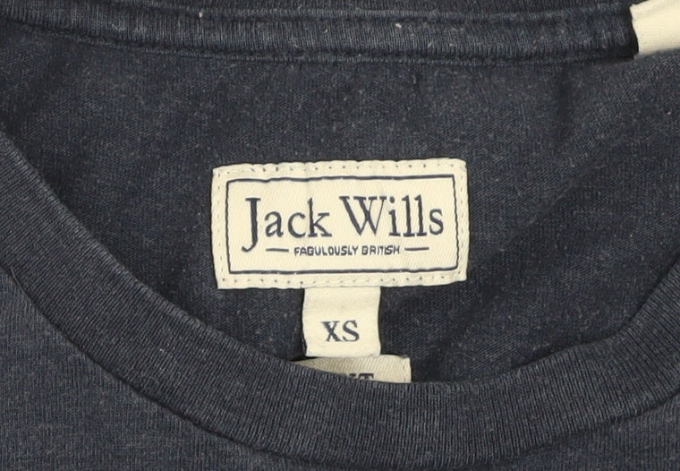Jack Wills Men's Blue XS Crew Neck Short Sleeve Cotton T-Shirt - Image 4