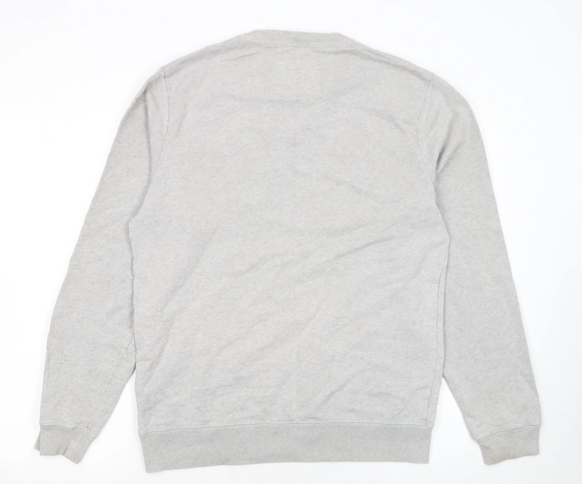 Jack Wills Men's Grey Pullover Sweatshirt M Crew Neck Logo - Image 3