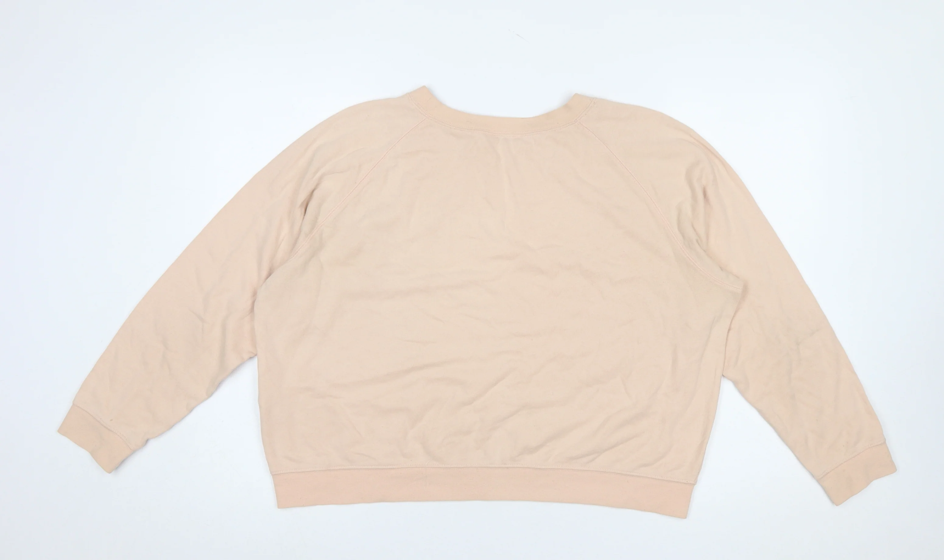 Jack Wills Women Beige Crew Neck Pullover Sweatshirt UK14 - Image 3
