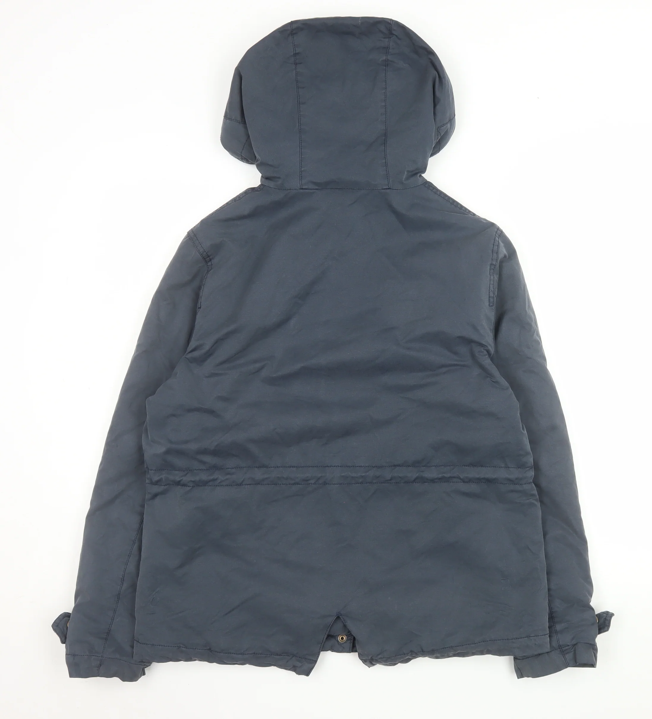 Jack Wills Women’s Blue Hooded Parka Jacket Size 12 - Image 3