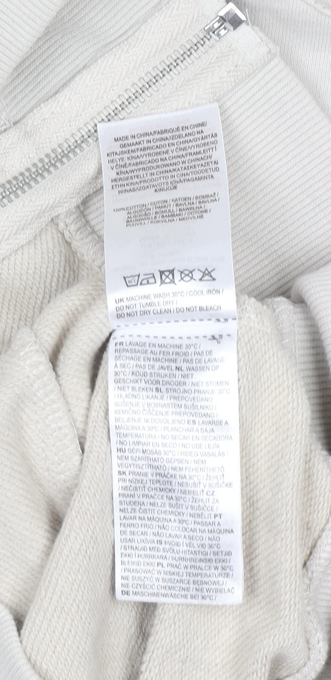 Jack Wills Women's Beige Full Zip Hoodie UK 10 Cotton Casual - Image 4